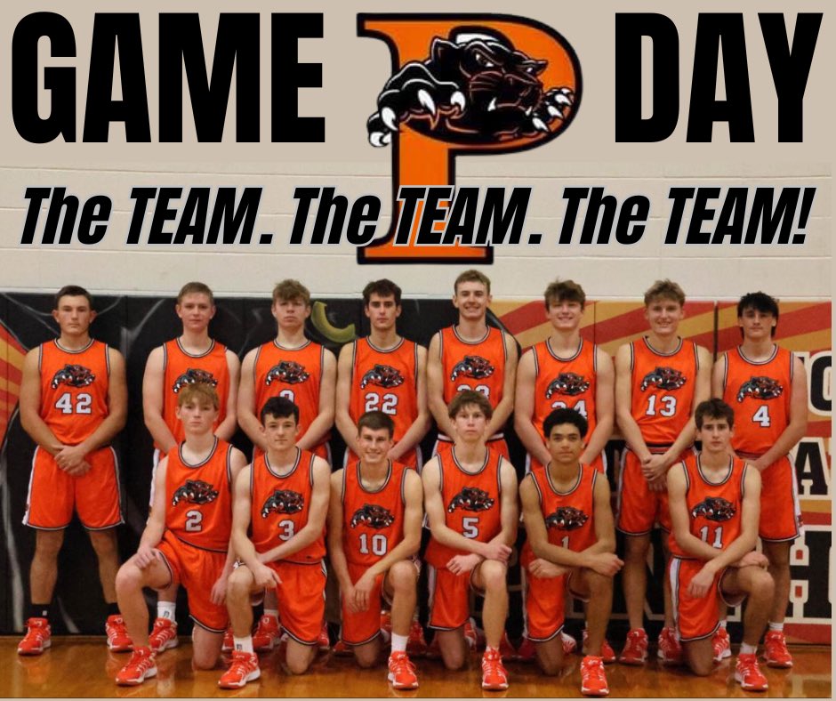 🏀GAME NIGHT
🗓️Tuesday, Dec. 10th
🕖8:30 PM
🐾Palmyra vs Mark Twain (1st Round)
🚙at 100th Monroe City Invitational 
👀See the Palmyra Faithful There!!!
#PANTHERBALL