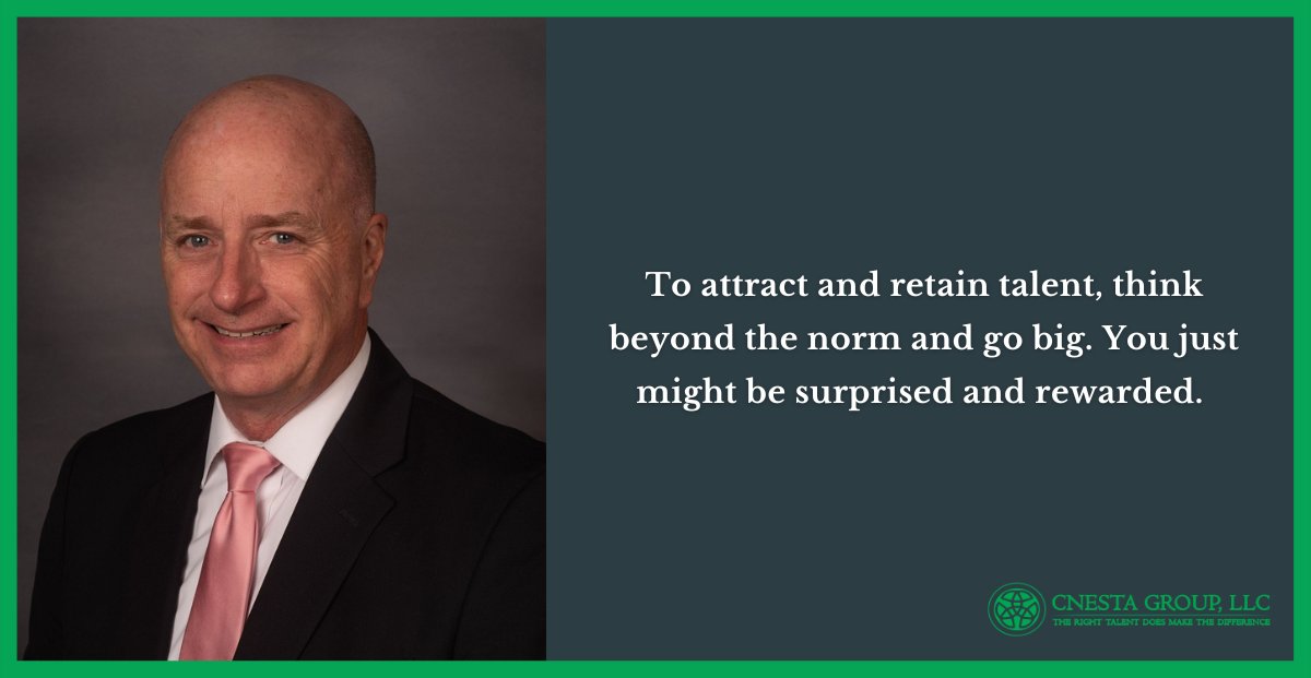 In today’s talent game, playing it safe won’t cut it. Go bold, think big, and watch your efforts pay off! #CnestaGroup