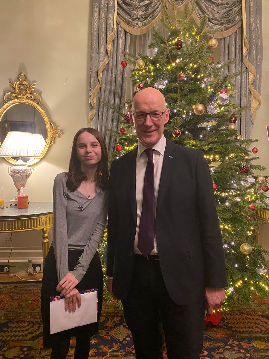 Colinton Primary (@colintonprimary) on Twitter photo Very proud of ex-pupil Sophie who unveiled the First Minister’s Christmas card. <a href="/JohnSwinney/">John Swinney</a> 💗 Very proud of ex-pupil Sophie who unveiled the First Minister’s Christmas card. <a href="/JohnSwinney/">John Swinney</a> 💗