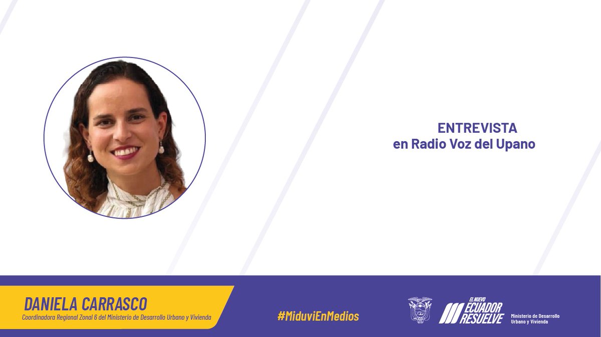 ViviendaEc's tweet photo. #MiduviEnMedios 🎙️ | En entrevista con Radio Voz del Upano, nuestra Coordinadora Regional #Zonal6 brindó detalles de las acciones que lideramos en esta zonal.
🏡 Proyectos de vivienda
♿️ #ZonasInclusivas
🛖 Concurso Vivienda Shuar
Entrevista completa ▶️ https://t.co/Yqa6yF62x7 https://t.co/XemEieQP4P