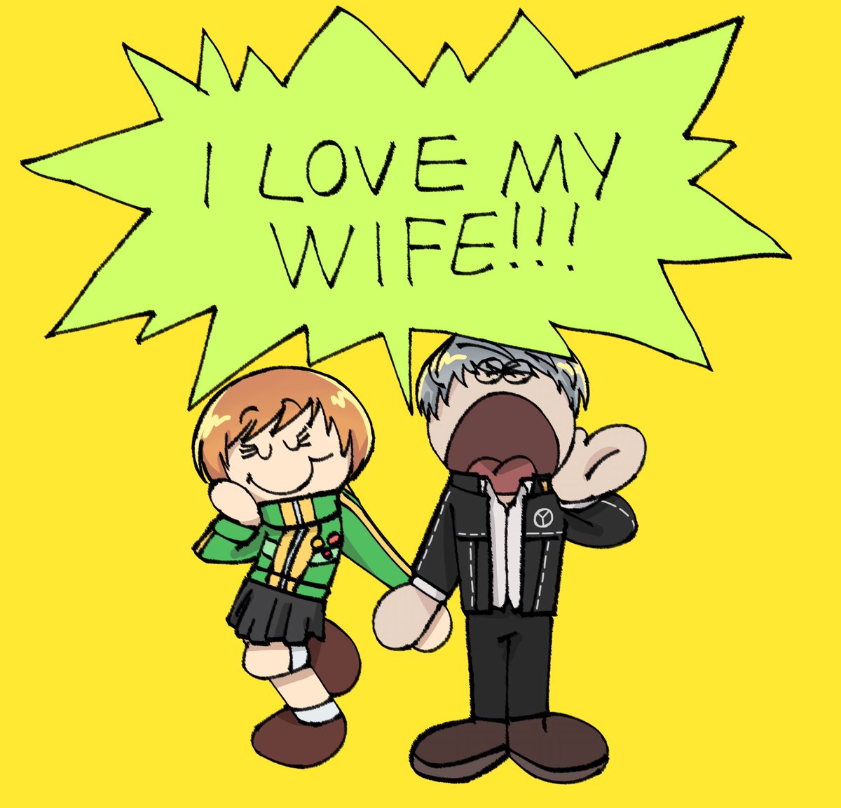 rxmiiiii's tweet image. I LOVE MY WIFE!!!💙💛❤️

#persona3 #persona4 #persona5 #fuukoto #yuchie #shufumi