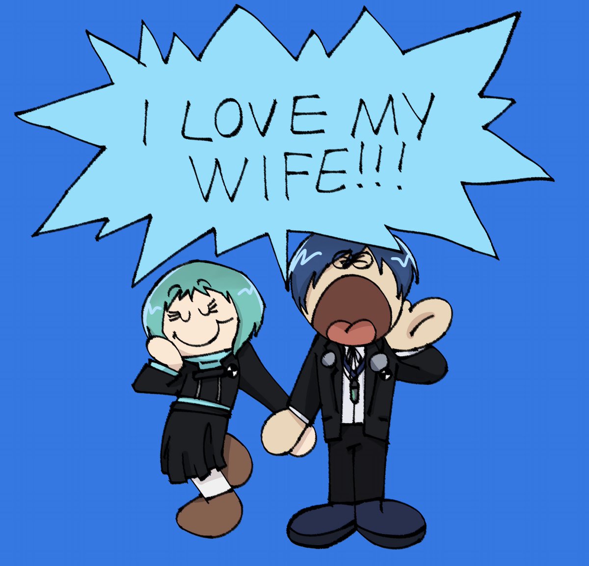 rxmiiiii's tweet image. I LOVE MY WIFE!!!💙💛❤️

#persona3 #persona4 #persona5 #fuukoto #yuchie #shufumi