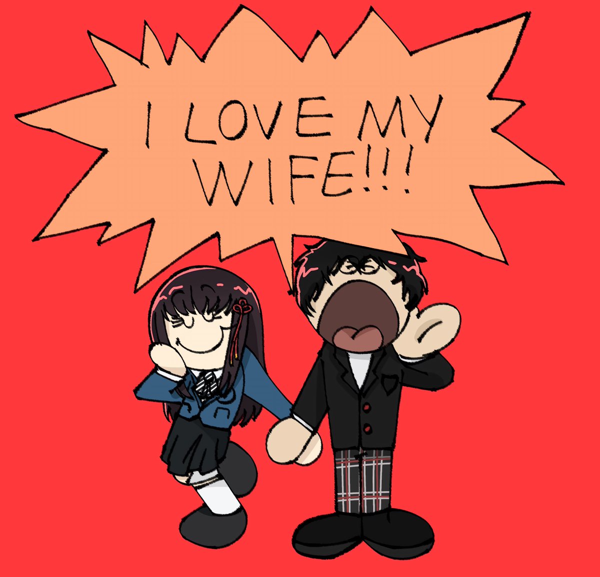 rxmiiiii's tweet image. I LOVE MY WIFE!!!💙💛❤️

#persona3 #persona4 #persona5 #fuukoto #yuchie #shufumi