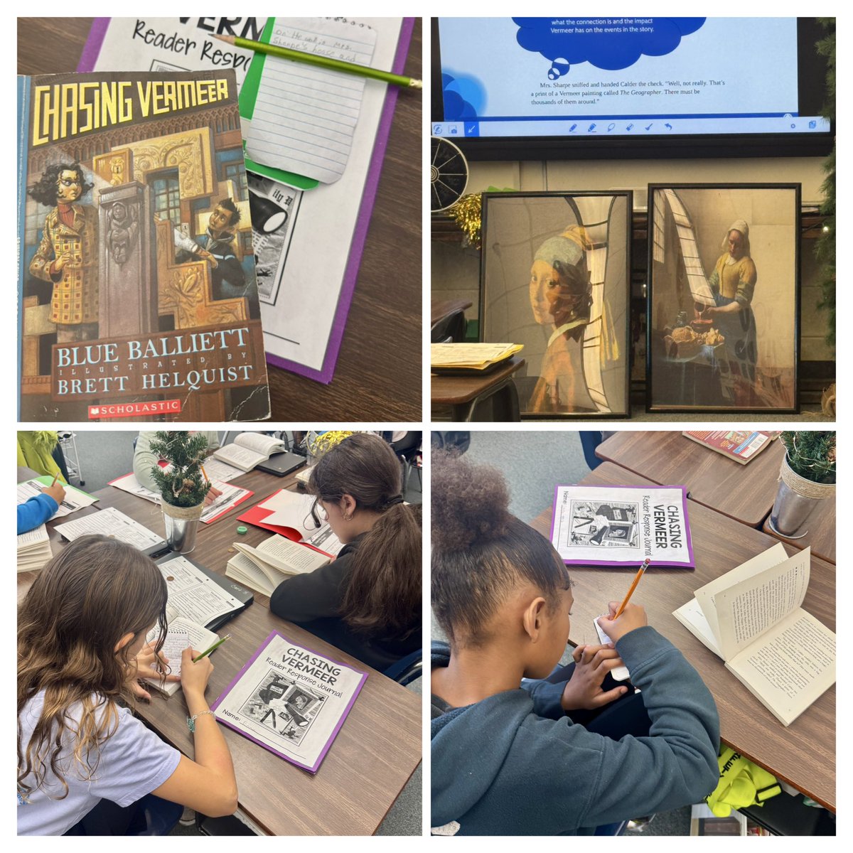 Ms. Whitten-Lavery’s 5th grade students <a href="/DESsmallPAWS/">Dunnellon Elementary</a> worked as detectives while reading the novel Chasing Vermeer. Students remained engaged while using critical thinking skills to identify clues throughout the lesson! <a href="/KinardsConnect1/">Kinard’s Connections</a>