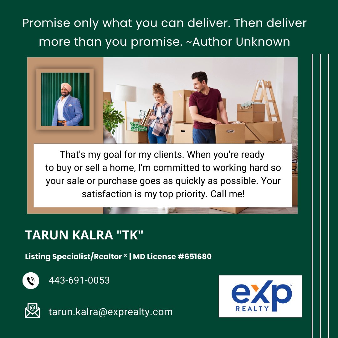 TKeXpRealtor's tweet photo. 🏡 Hi everyone, this is your dedicated real estate agent! I strive to ensure that your buying or selling experience is nothing short of exceptional. #YourTrustedAgent #ExceedingPromises #RealEstateWithCare #calltk #tkgetsitsold https://t.co/cLhyGyZ1Lk