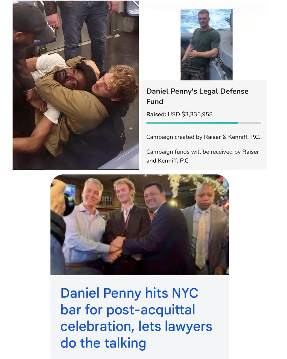 AngelJonesPhD's tweet photo. White privilege is being able to kill a Black man with your bare hands, raise $3 millions for your defense, get acquitted, and then celebrate at a bar like you’re not a trash human being. https://t.co/X2vbZoM4Lh