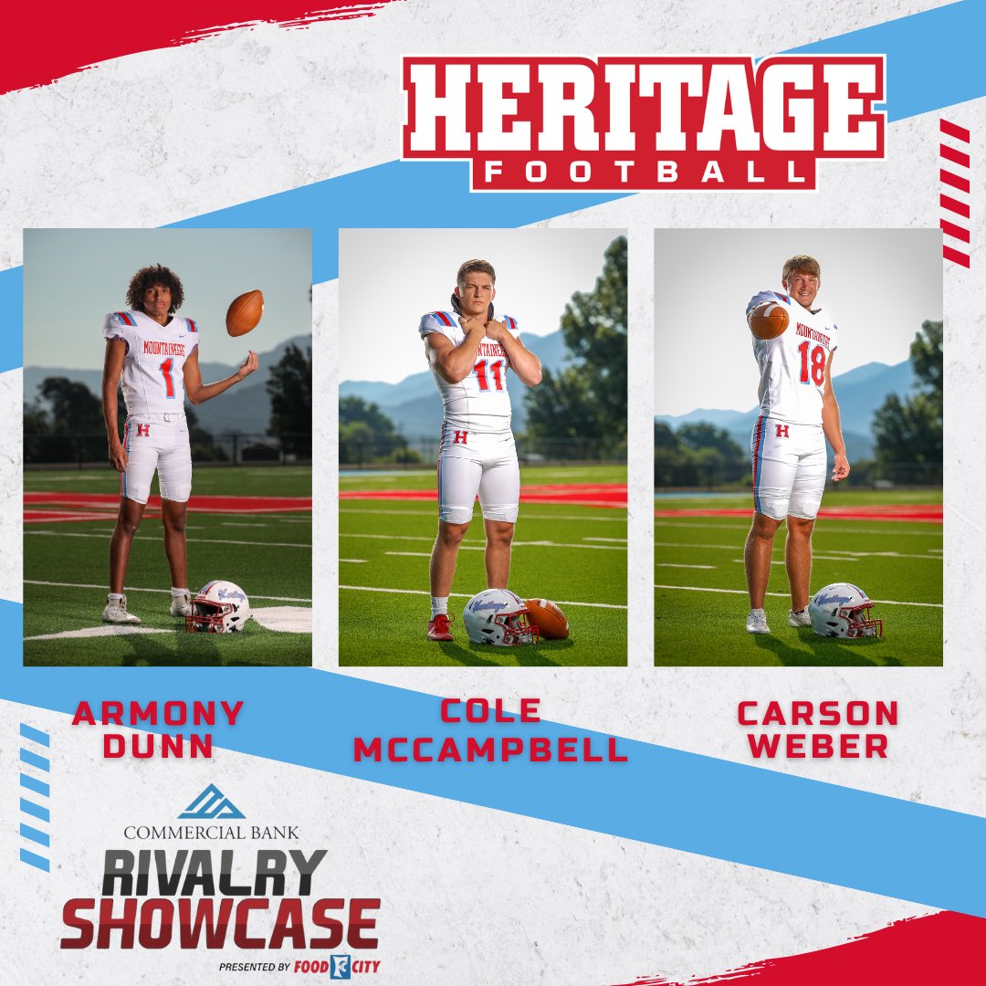 Heritage Football (@hhs_mntneer_fb) on Twitter photo Mountaineers representing in the <a href="/rivalrythursday/">RIVALRY THURSDAY</a> Rivalry Showcase 💪🏽
🗓️- Friday, December 13
⏰- 7 p.m.
📍- Maryville High School
🎟️- $10 at the gate
#hhsfootball #recruittheCLIMB #HeritageFootballFamily #climb Mountaineers representing in the <a href="/rivalrythursday/">RIVALRY THURSDAY</a> Rivalry Showcase 💪🏽
🗓️- Friday, December 13
⏰- 7 p.m.
📍- Maryville High School
🎟️- $10 at the gate
#hhsfootball #recruittheCLIMB #HeritageFootballFamily #climb
