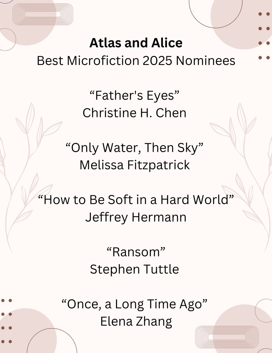 Here are our nominees for the 2025 editions of Best Small Fictions and <a href="/bestmicrofic/">…</a>: