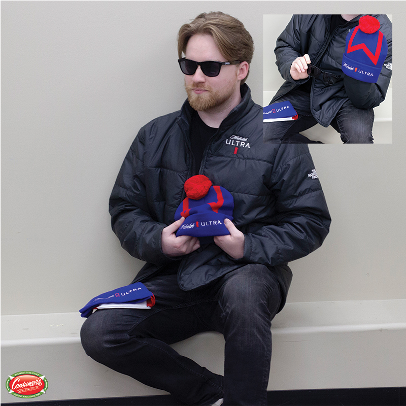 🎶  On the SEVENTH day of Christmas Consumer's gave to me... 🎶 a Mich Ultra Winter Pack

(1) Pair of Oakley Sunglasses
(1) Mich Ultra Winter Hat
(1) Northface x Mich Ultra Hat
(1) Pair of Socks

To Enter:
1. Follow us <a href="/ConsumersBeer/">Consumer’s Beverages</a> 
2. Retweet this

(1) winner will be chosen