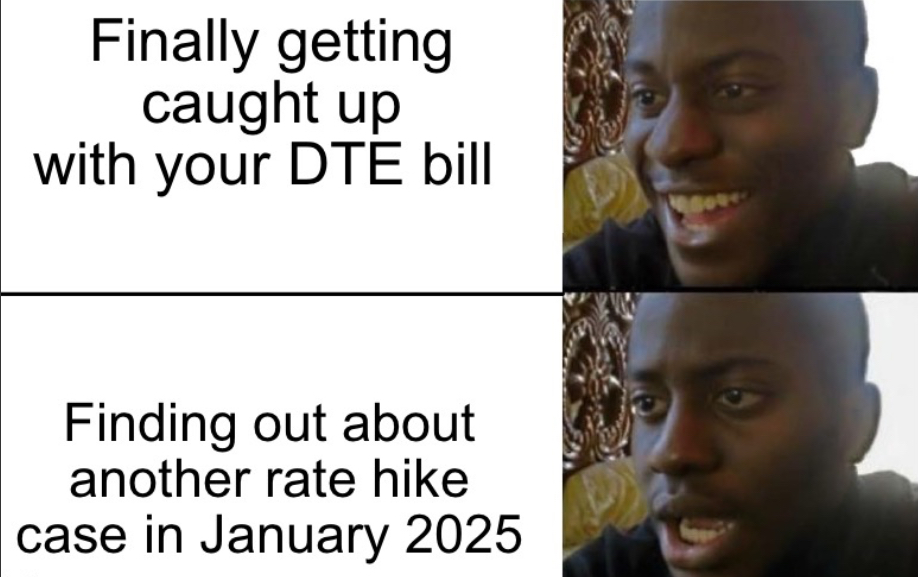 🚨 The MPSC is voting on another rate hike for electric utility users, and we say NO! 🚫 Customers are already struggling to pay bills. We need affordable, reliable energy, not more hikes! ✊ Say NO to rate hikes! 🔌 #NoMoreRateHikes #AffordableEnergy #MPSC