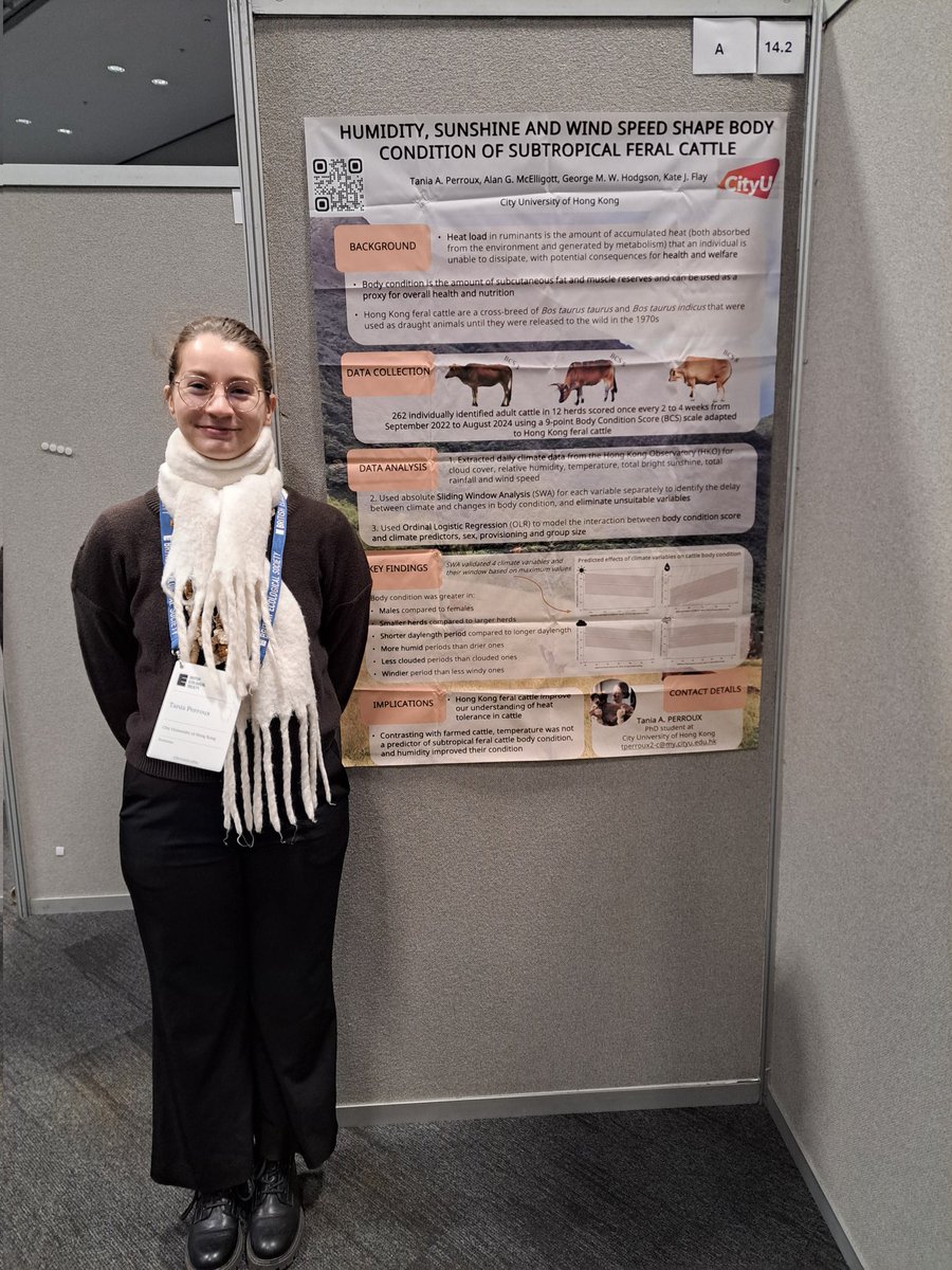 Perroux Tania (@perrouxt) on Twitter photo <a href="/gmw_hodgson/">George Hodgson 🇺🇦🇬🇧</a> and I have arrived at BES annual meeting in Liverpool. Please come find us tomorrow at poster session 1 if you want to find out more about social behaviour and population dynamics of Hong Kong feral cattle 🐂🐂
<a href="/BritishEcolSoc/">British Ecological Society</a> #BES2024 <a href="/gmw_hodgson/">George Hodgson 🇺🇦🇬🇧</a> and I have arrived at BES annual meeting in Liverpool. Please come find us tomorrow at poster session 1 if you want to find out more about social behaviour and population dynamics of Hong Kong feral cattle 🐂🐂
<a href="/BritishEcolSoc/">British Ecological Society</a> #BES2024