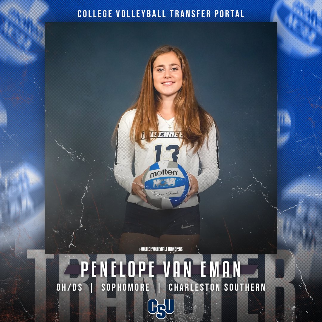 CVBTransfers's tweet image. 𝗜𝗻 𝗧𝗵𝗲 𝗣𝗼𝗿𝘁𝗮𝗹

✏️: Penelope Van Eman
🏐: OH/DS
🎓: Sophomore
📍: Charleston Southern
❌: @vanemanp 

#CollegeVBTransfers | #NCAAWVB