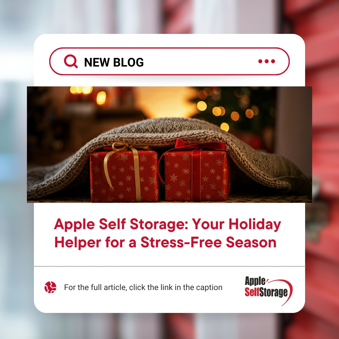 applestorage's tweet image. Make space this season for all your festivities! Learn why self storage is perfect for the holidays by clicking this link ow.ly/ixPY50Uokkm for the latest blog.

#appleselfstorage #holidaystorage #freeupspace #convenient #festivefun #affordable #gamechanger #happyholidays