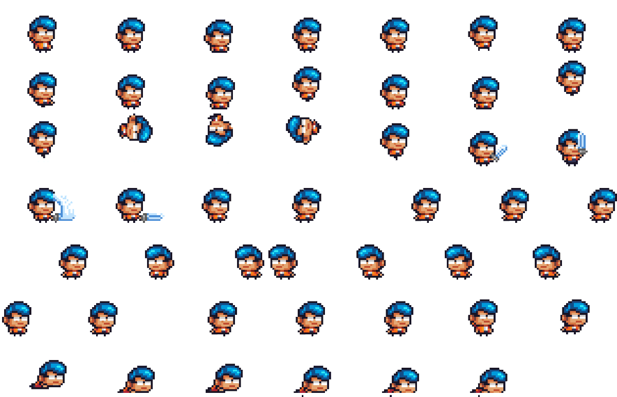 PixbobArt's tweet photo. Pixbob Character all animation sprites
#pixel #pixelart #pixbob #pixelanimation #pixelcharacter #8bit #8bitart #animation #character #tiles #tileset #sprites #spritesheet #8bitanimation #bibbob #bibbobart #play https://t.co/FuNuL6UUGo
