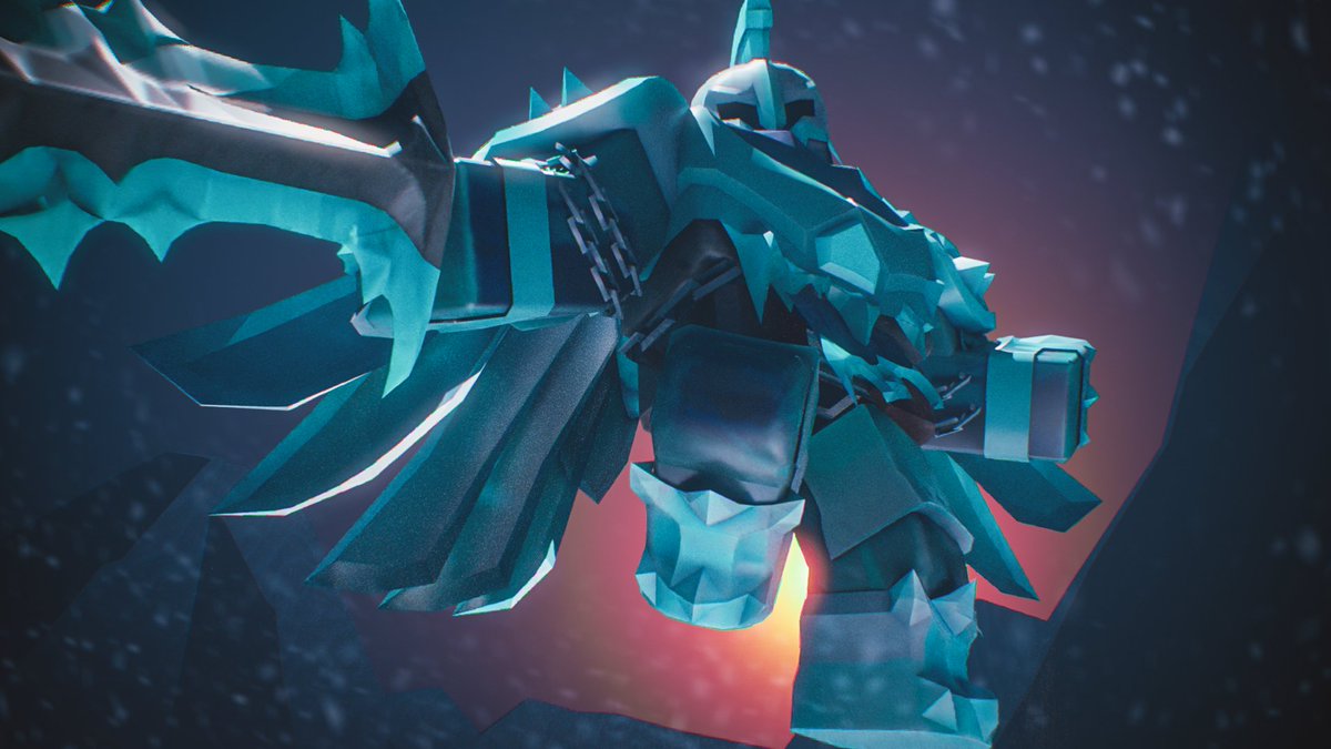 paradoxum_games's tweet photo. ⚔️ For honor and glory!  ⚔️

The Frost hero sweeps the battlefield on 12.16.2024.

#TowerDefenseSimulator #Roblox #Christmas2024