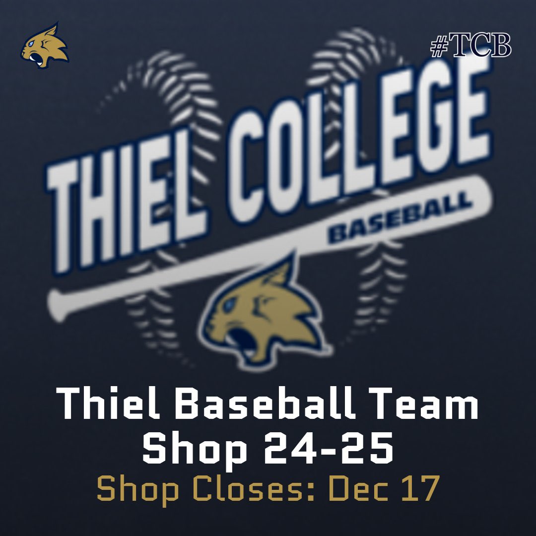 Thiel College Baseball shop is now open for a limited time. Visit the link in the below to get some gear and support TCB!!

bsnteamsports.com/shop/TTRPK4oTzj