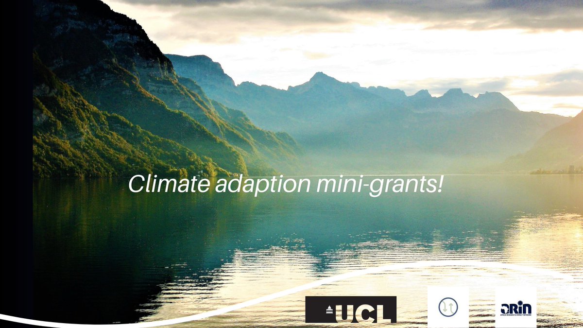 Global Call for Researchers!
The <a href="/ucl/">UCL</a> &amp; <a href="/arin_africa/">Africa Research & Impact Network</a> are offering mini-grants (£4,500) for global early to mid-career researchers to explore accountability in climate adaptation in Africa!

Deadline: 1 Jan 2025
Apply now: bit.ly/496lP9a