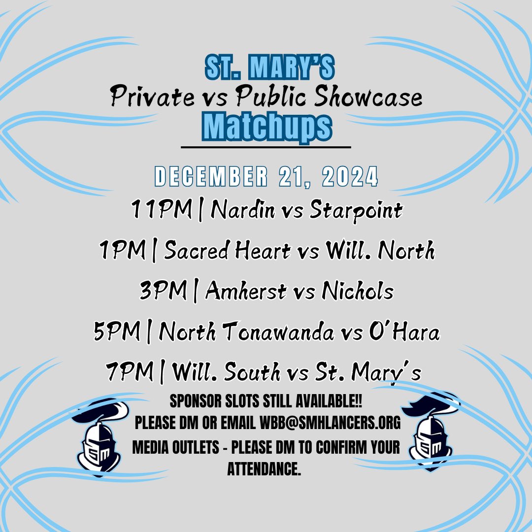 TEAMS ARE FINALIZED FOR OUR PVP SHOWCASE &amp; THE LINEUP IS 🔥🔥🔥

Come watch some of the top teams in WNY go head to head 12/21‼️

THIS WILL BE A SOLD OUT EVENT‼️

If you’re interested in Sponsoring or covering our PvP please DM or email asap!