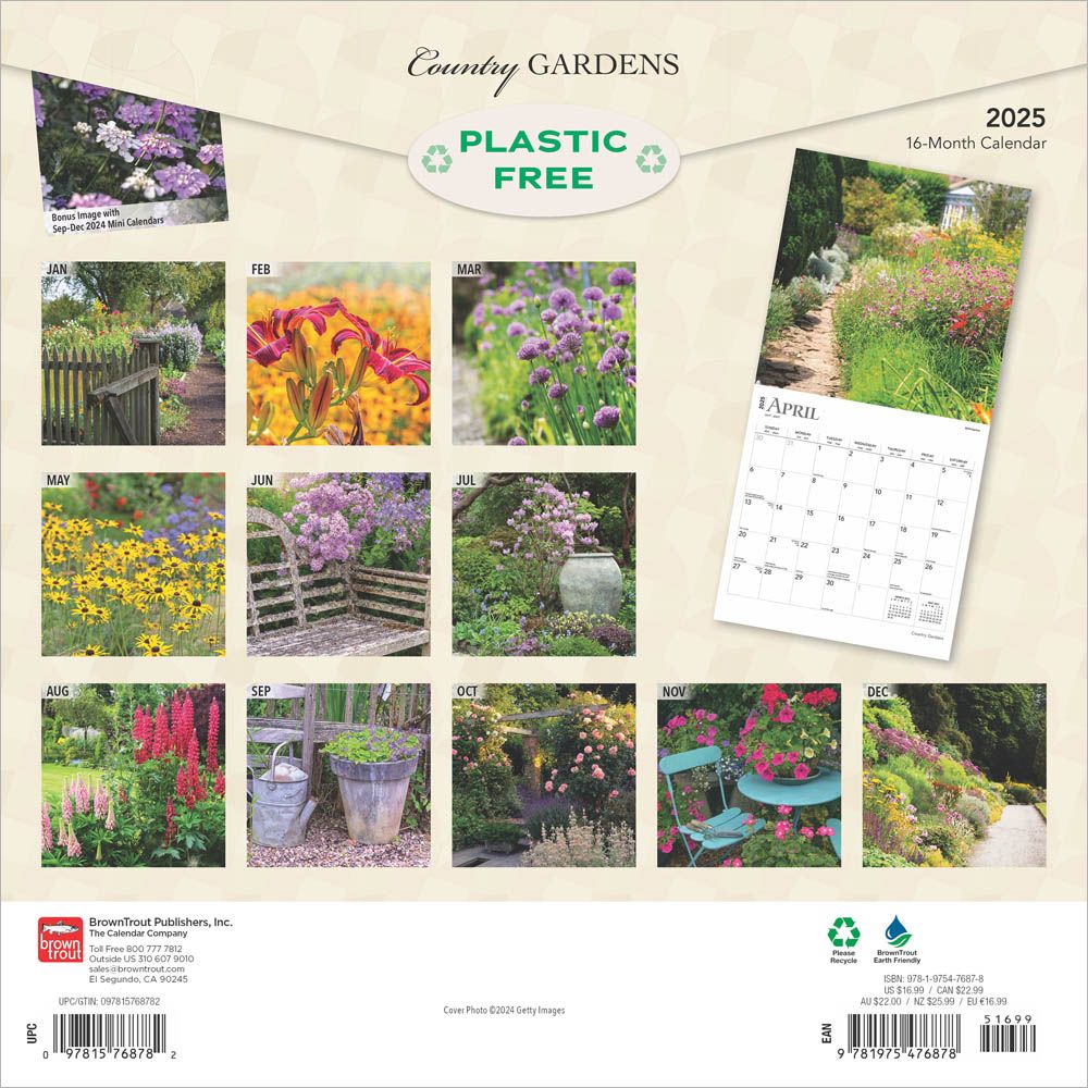 browntroutpub's tweet image. Enjoy a breather and absorb the tranquil atmosphere of a rustic garden every day of the year. The #CountryGardens #calendar displays beautiful, quiet #gardens to evoke simplicity and a break from the rat race all year. Take a break with vivid landscapes. buff.ly/3WmVIXh