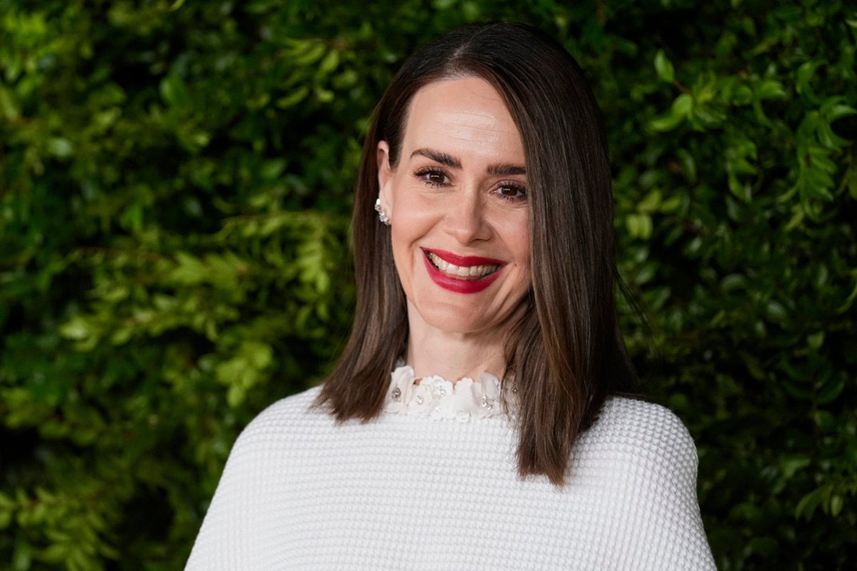 sarahpaulsbean's tweet photo. Sarah Paulson stuns at the 2024 Academy Women’s Luncheon today 🤍 https://t.co/AWLnCR62Jh
