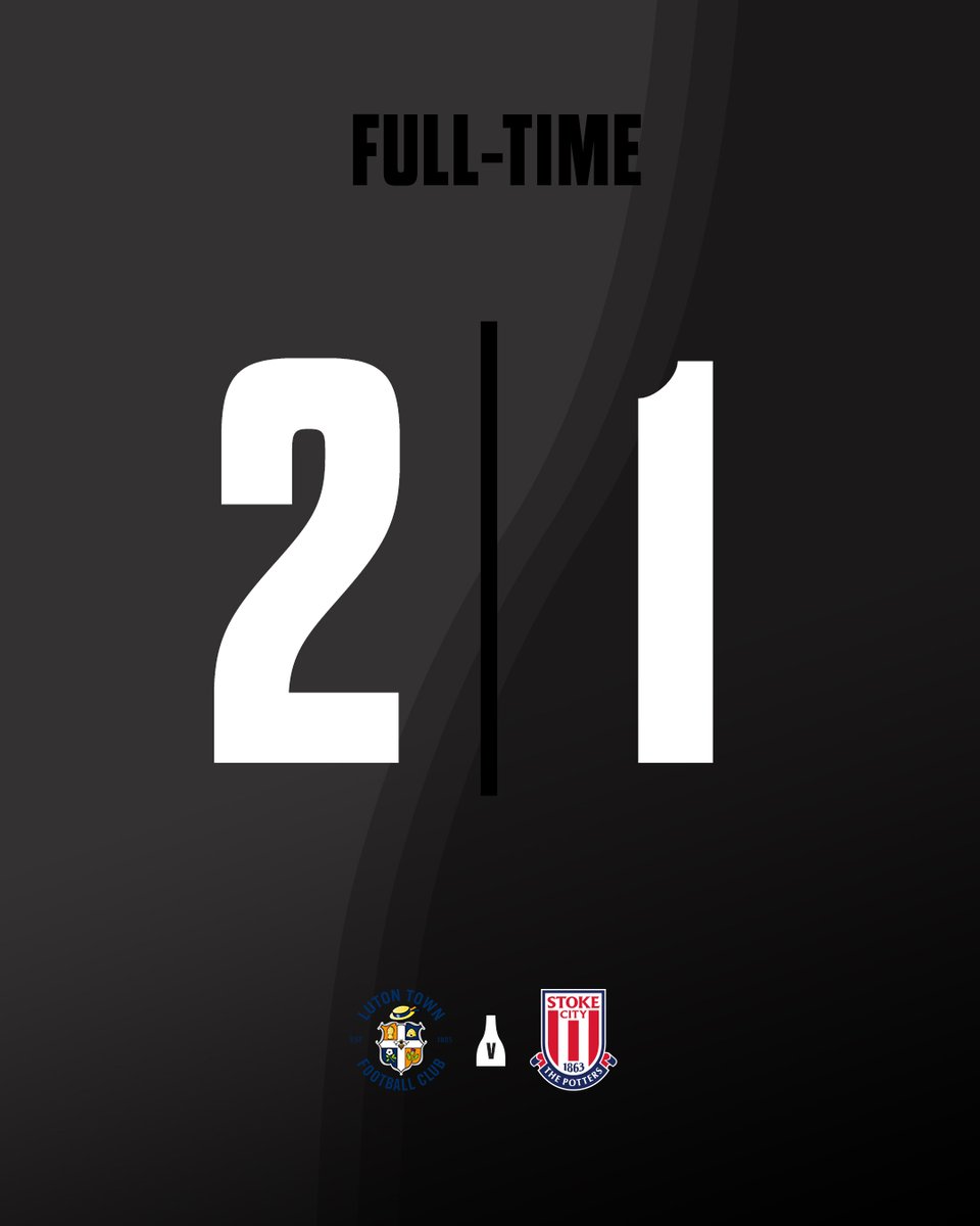 stokecity's tweet image. A cruel late blow for the Potters at Kenilworth Road.