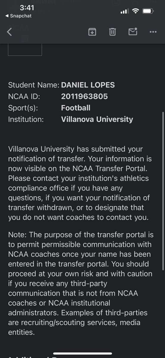 dlopes9_'s tweet image. Grateful for the last 4 years at Villanova! I will be entering the transfer portal as a grad transfer with 1 year of eligibility remaining.