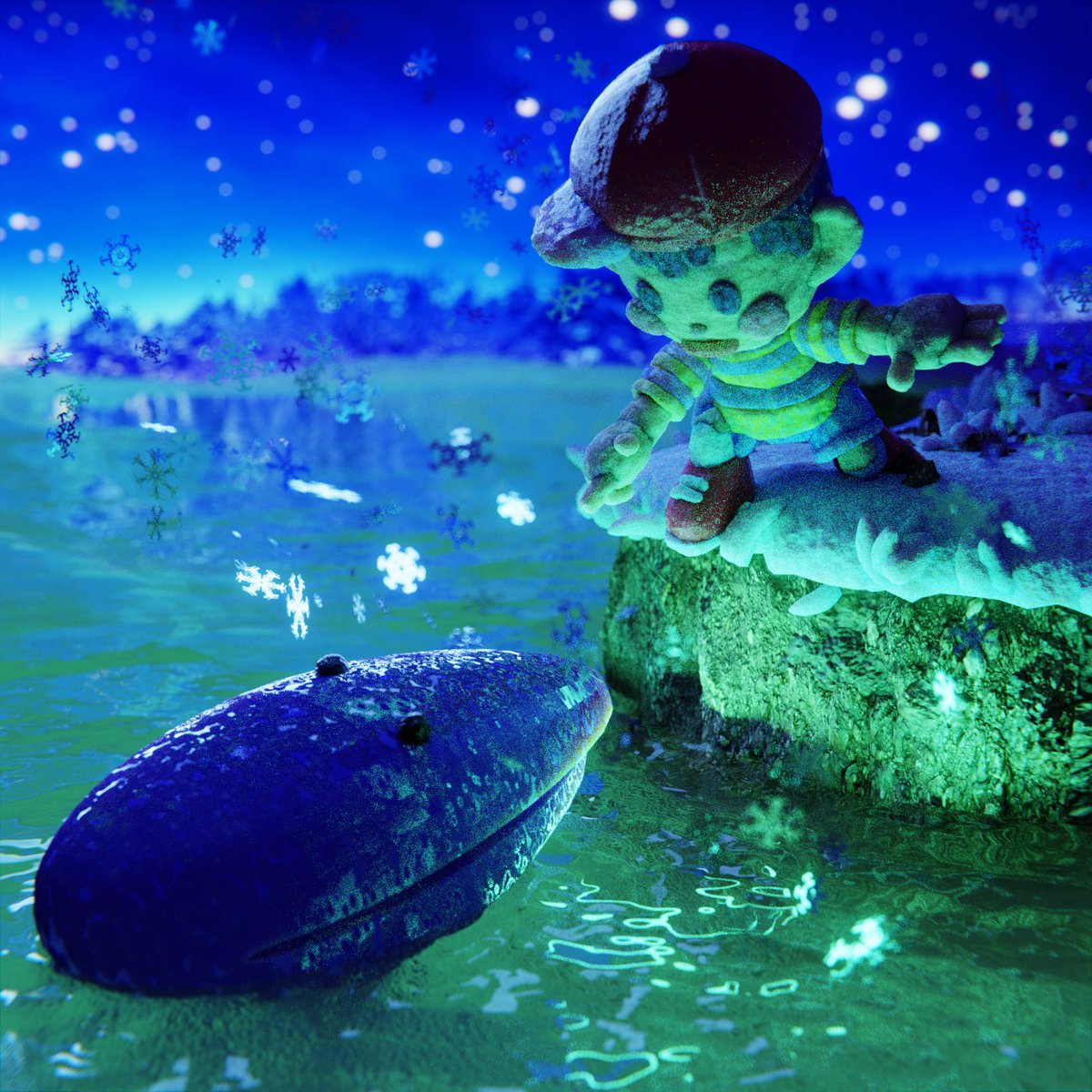 RyanGurry's tweet image. Earthbound Winter Magic :) ❄️❄️❄️🌊