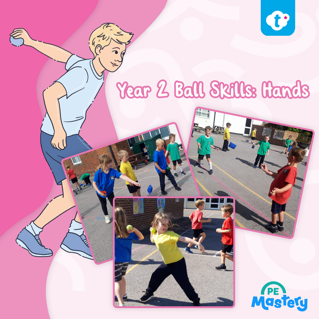 Our PE Mastery Year 2 Ball Skills: Hands unit develops pupils rolling, throwing, catching, and bouncing skills! 🏀🤲 Perfect for building coordination, tracking &amp; control, laying the foundations for specialised movement skills in later years.
Explore here: twinkl.co.uk/l/14teic