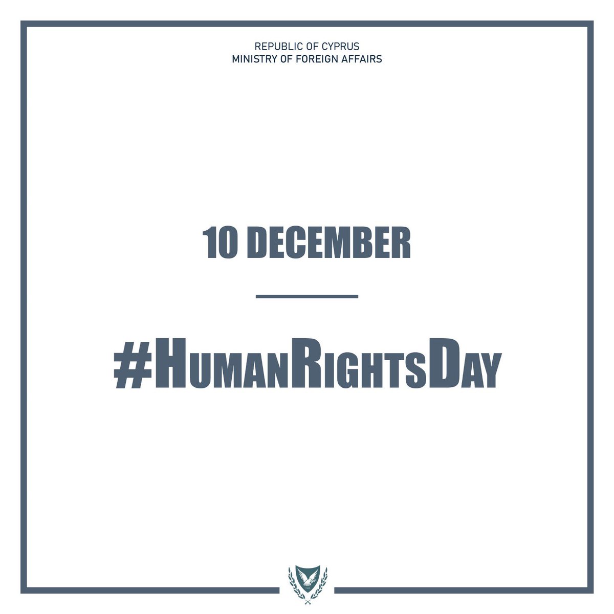 Today, on #HumanRightsDay 

🔹We reaffirm our commitment to the principles enshrined in the Universal Declaration of Human Rights. 

🔹We underline, in the most absolute terms, that Human Rights are non-negotiable.