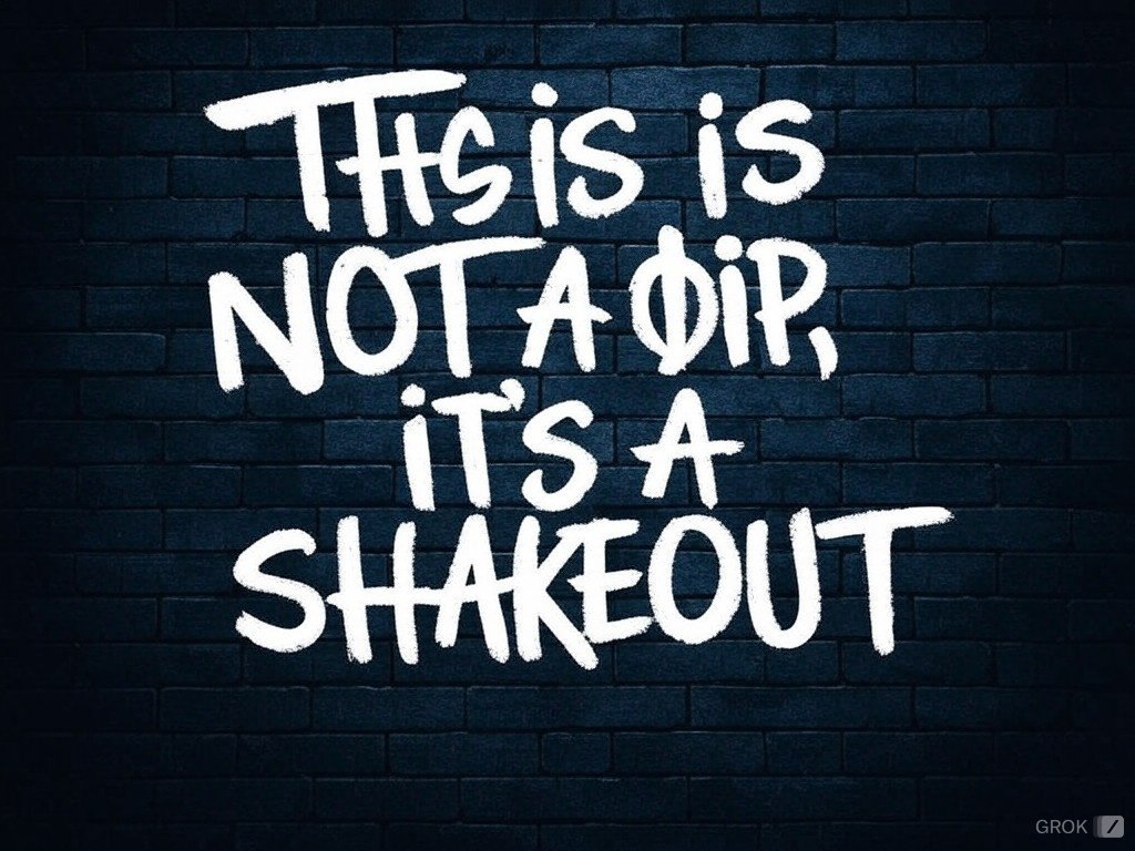 Not a Dip but a shakeout.

We are getting ready for the biggest bullrun ever.

All you have to do is hold... nothing more.