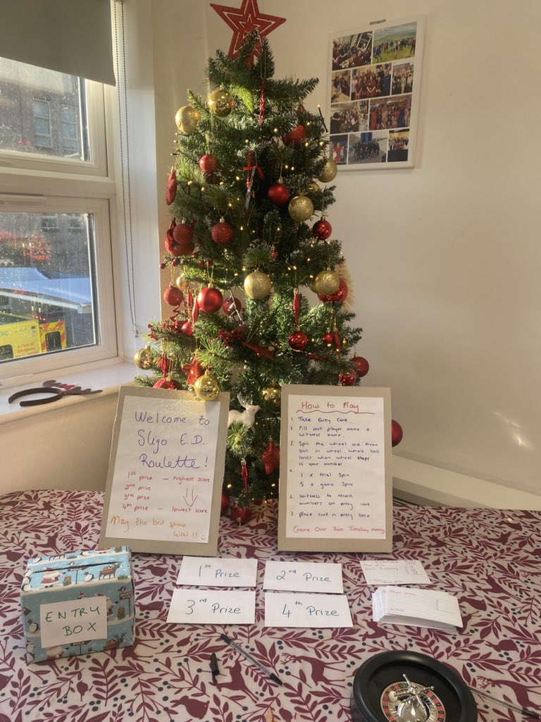 Brona Taaffe (@bronataaffe) on Twitter photo Sligo ED Roulette! Genius idea for a game for ED staff for our <a href="/bekerrikind/">Kerri Kindness</a> Kindness Month! Well done Elaine 👏👏
<a href="/EMedSligo/">Emergency Dept Sligo University Hospital</a> Sligo ED Roulette! Genius idea for a game for ED staff for our <a href="/bekerrikind/">Kerri Kindness</a> Kindness Month! Well done Elaine 👏👏
<a href="/EMedSligo/">Emergency Dept Sligo University Hospital</a>