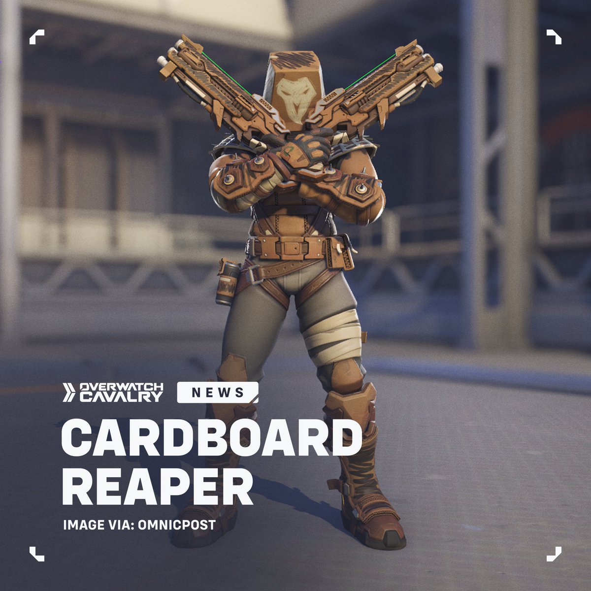 OWCavalry's tweet photo. New #Overwatch2 Shop Skin: Cardboard Reaper 📦

📸 Image via: @omnicpost https://t.co/v5zpu81QIE