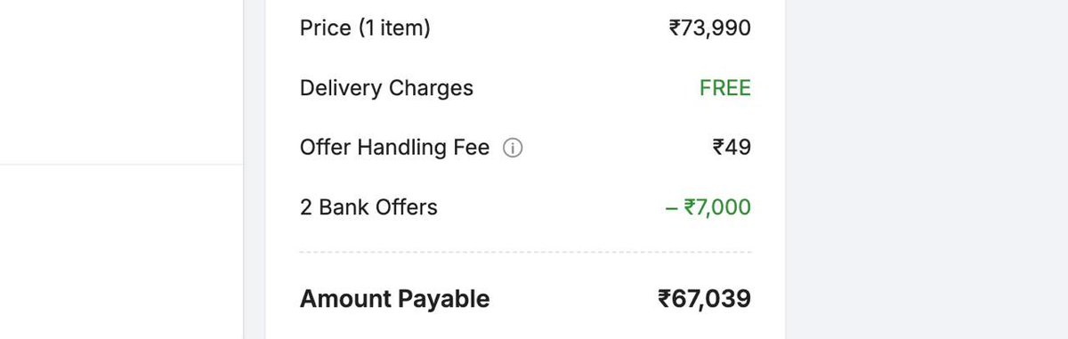 Apple MacBook AIR Apple M2 - (8 GB/256 GB SSD) for ₹67,039 (Effectively) 

📌Flat ₹7,000 off with Kotak/SBI/ICICI Credit Card

fkrt.cc/bXMOEG