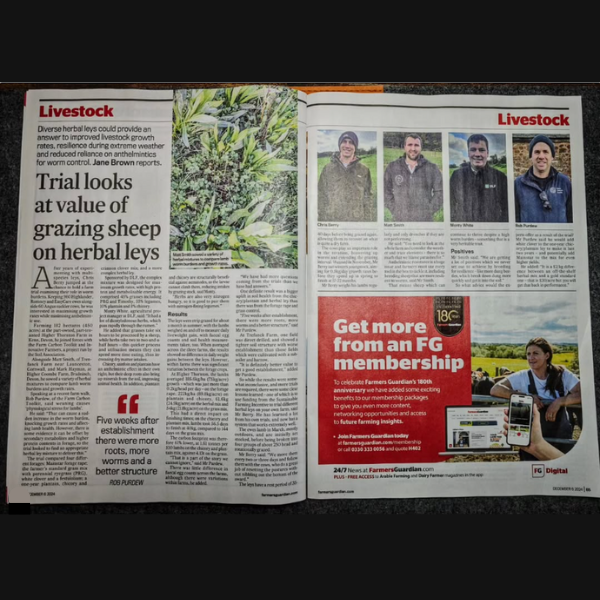 👀Superb article in <a href="/FarmersGuardian/">Farmers Guardian</a> on the #FarmNetZero <a href="/IFarmers/">Innovative Farmers</a> field lab with <a href="/DLFSEEDS_UK/">DLF Seeds UK</a> to explore the benefits of diverse leys and cover crops for lamb production at Trefranck Farm!👏👏👏
Find out more👇 innovativefarmers.org/field-labs/fnz… <a href="/hayneoak/">Liz Bowles</a> #Sheep #SheepFarming