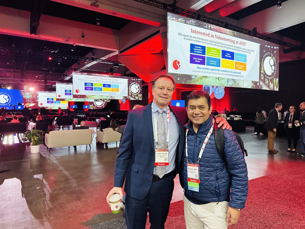 Binod Dhakal (@bhemato) on Twitter photo Proud of my friend and colleague <a href="/timfenske/">Tim Fenske</a> for delivering an excellent LBA #ash 24 <a href="/MCWCancerCenter/">MCW Cancer Center</a> <a href="/ASH_hematology/">ASH</a> ! Great to have LBA in 2 consecutive years from our group - Cart 4 at ASCO23 and MCL at ASH24 Proud of my friend and colleague <a href="/timfenske/">Tim Fenske</a> for delivering an excellent LBA #ash 24 <a href="/MCWCancerCenter/">MCW Cancer Center</a> <a href="/ASH_hematology/">ASH</a> ! Great to have LBA in 2 consecutive years from our group - Cart 4 at ASCO23 and MCL at ASH24