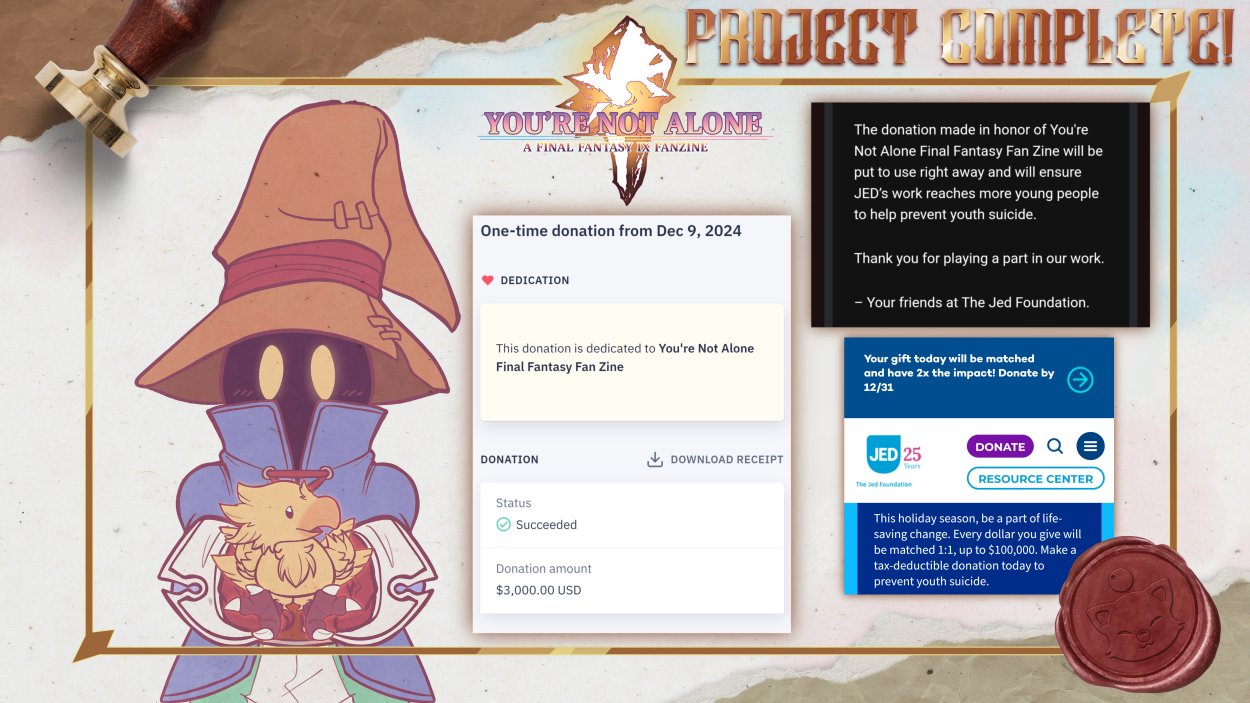 You're Not Alone: A FF9 Zine ⚔️ PROJECT COMPLETE