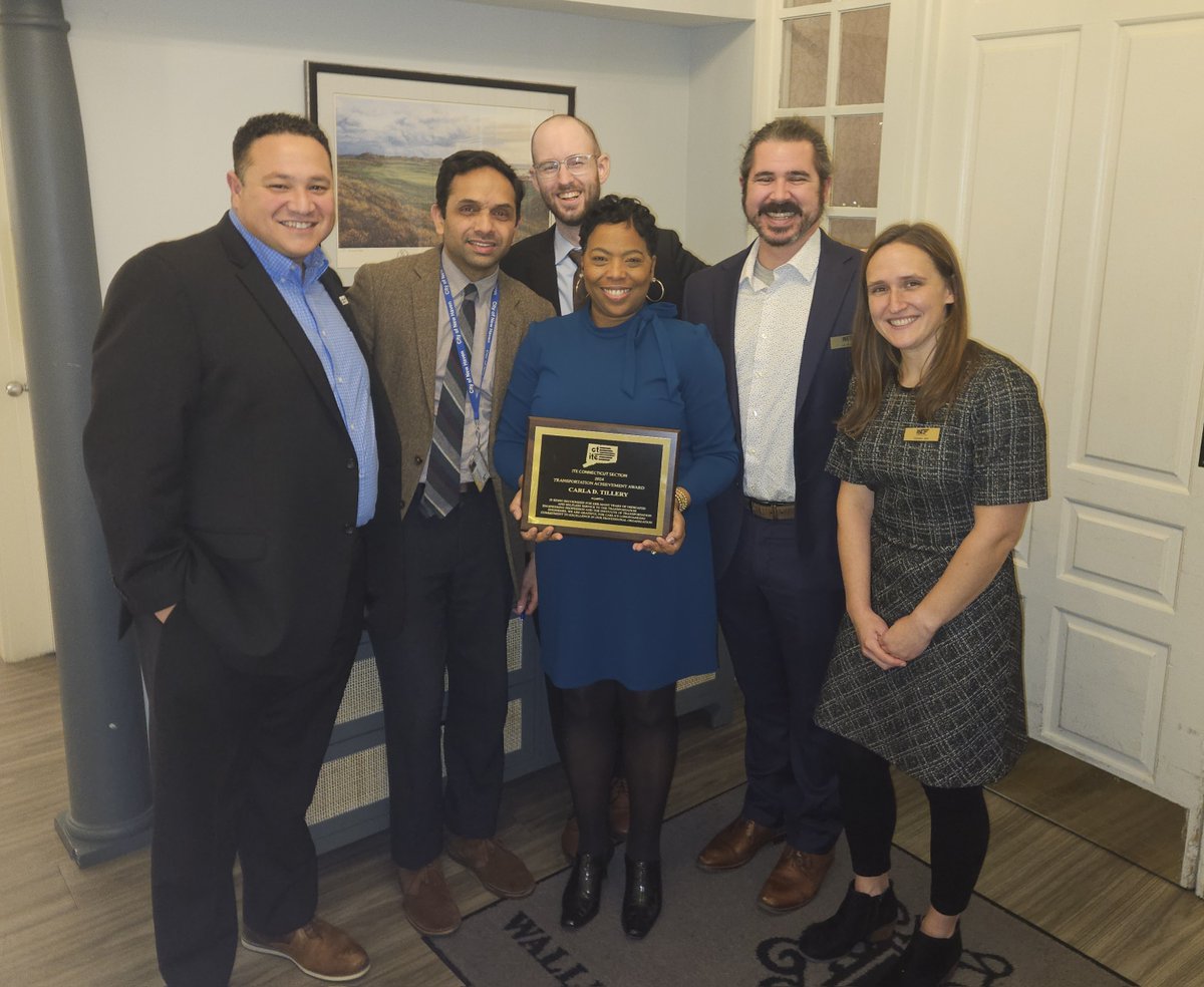 FHIStudio's tweet photo. We’re proud to celebrate Carla Tillery, honored with the Transportation Achievement Award by ITE CT! This recognition highlights her years of leadership and dedication to advancing safe, efficient, and sustainable transportation. Congratulations, Carla! https://t.co/w8iyJXYD30