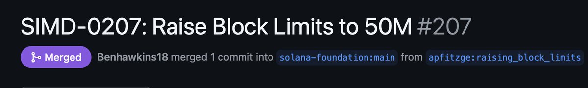 Solana block limit raise proposal is now merged

it's time to scale