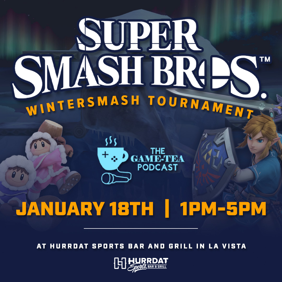 hurrdatsportbar's tweet photo. If Super Smash Bros is your game, then we've got just the event for you! Sign up now to join the @GameTeaPodcastx Wintersmash Tournament🎮🕹️
Secure your spot here: https://t.co/vgrPhUbYDk https://t.co/A2A2wntODg