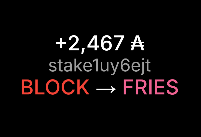 Welcome to FRIES 👋

#Cardano