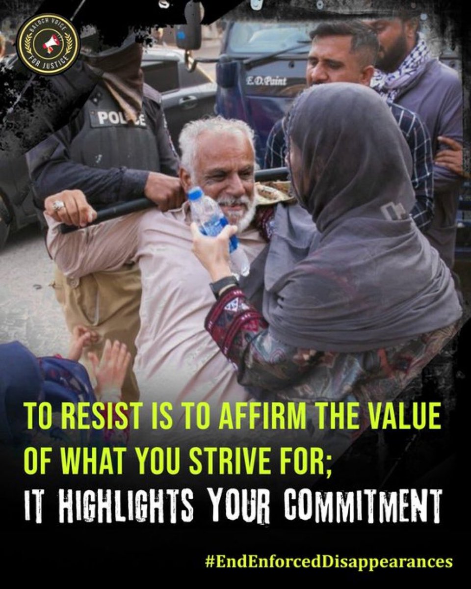 Sarawaan1's tweet photo. The use of violence to silence peaceful protesters violates Article 21 of the ICCPR, which guarantees the right to peaceful assembly and protest. #BalochFightForHumanRights https://t.co/mSwAMIVxsX