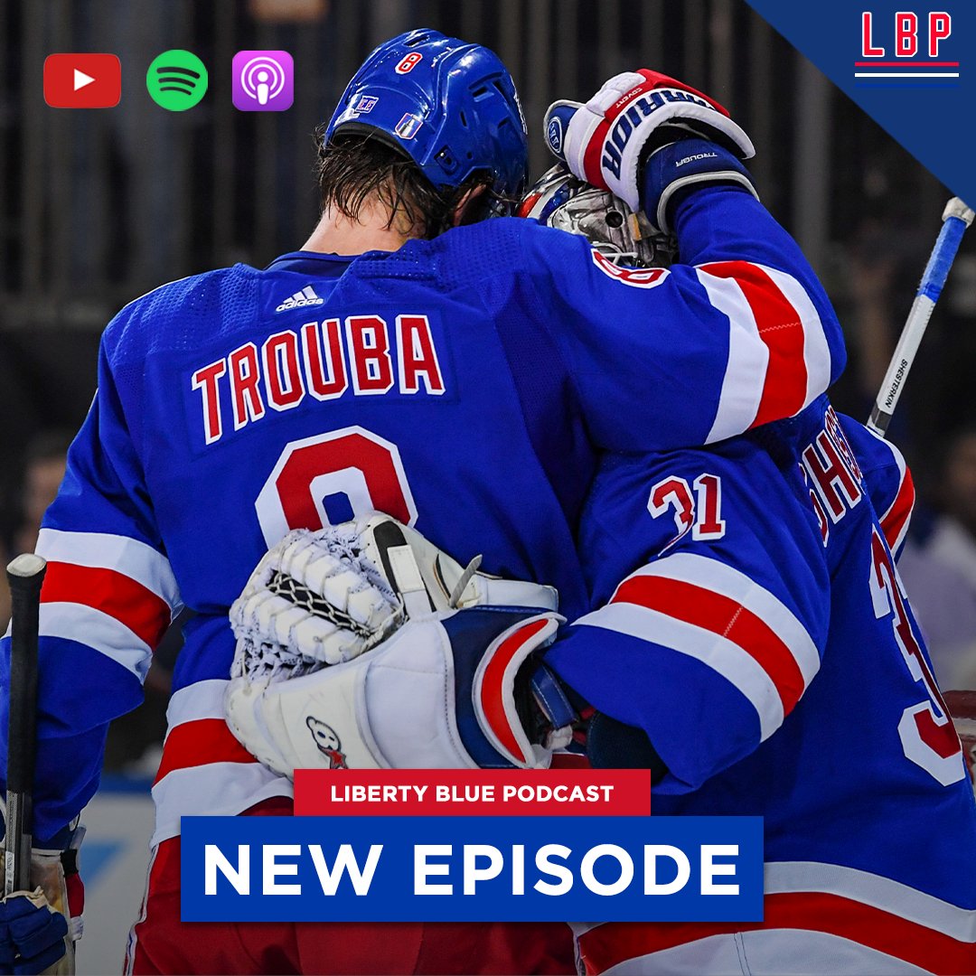NickZararis's tweet photo. New Liberty Blue Pod with @ChelneyAndrew breaking down the chaos of the last week (Links in bio)
•How the Rangers got this desperate on defense
•Why Shesterkin extension was inevitable
•Why trading Trouba is just the first step 
•Why Laviolette might feel the heat next https://t.co/BhZZ88bWEP