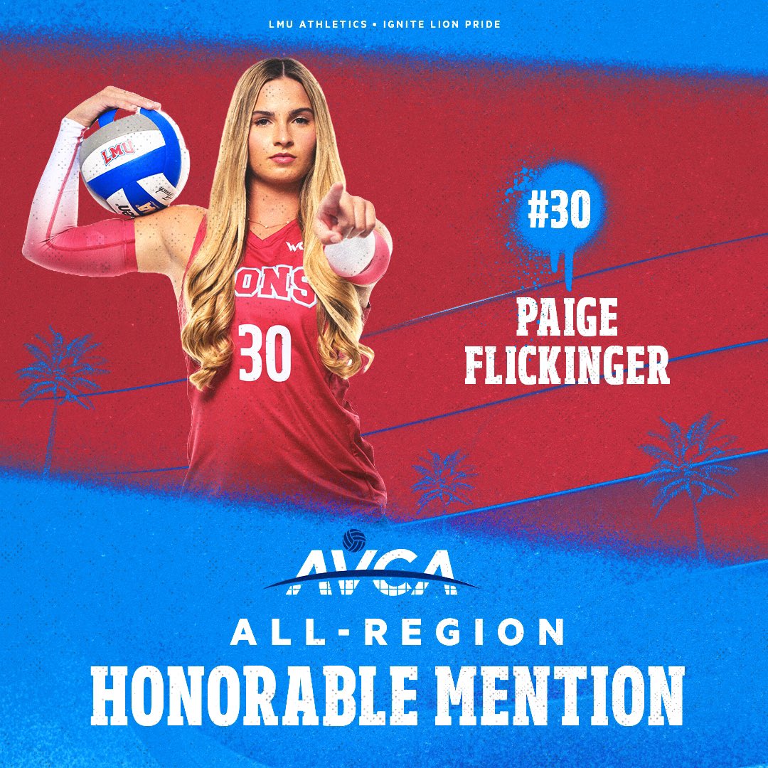 Congratulations to Paige Flickinger for being named to the <a href="/AVCAVolleyball/">AVCA</a> All-Region Honorable Mention Team 😎🏐