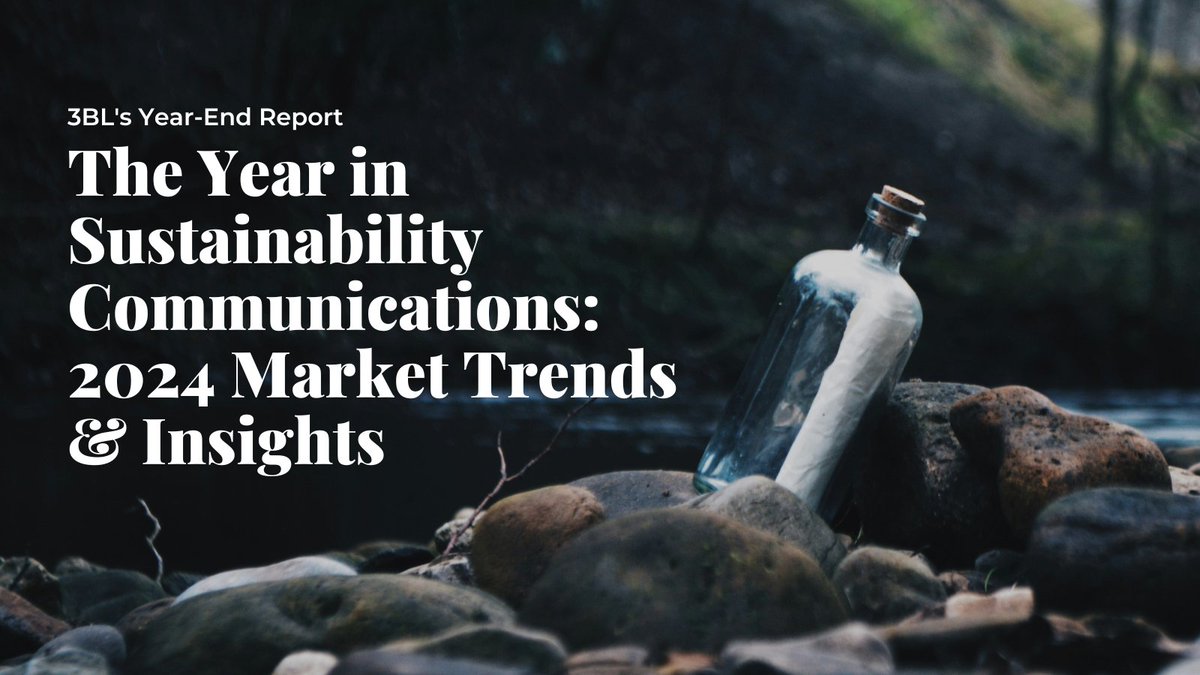 3BL’s Year in Sustainability Communications: 2024 Market Trends &amp; Insights — is out 📣

What we cover:
🔹 ROI in Sustainability Comms
🔹 The Role of Sentiment
🔹 Content Categories and Industries Resonating with Audiences

Explore the full report for more: go.3blmedia.com/l/37792/2024-1…