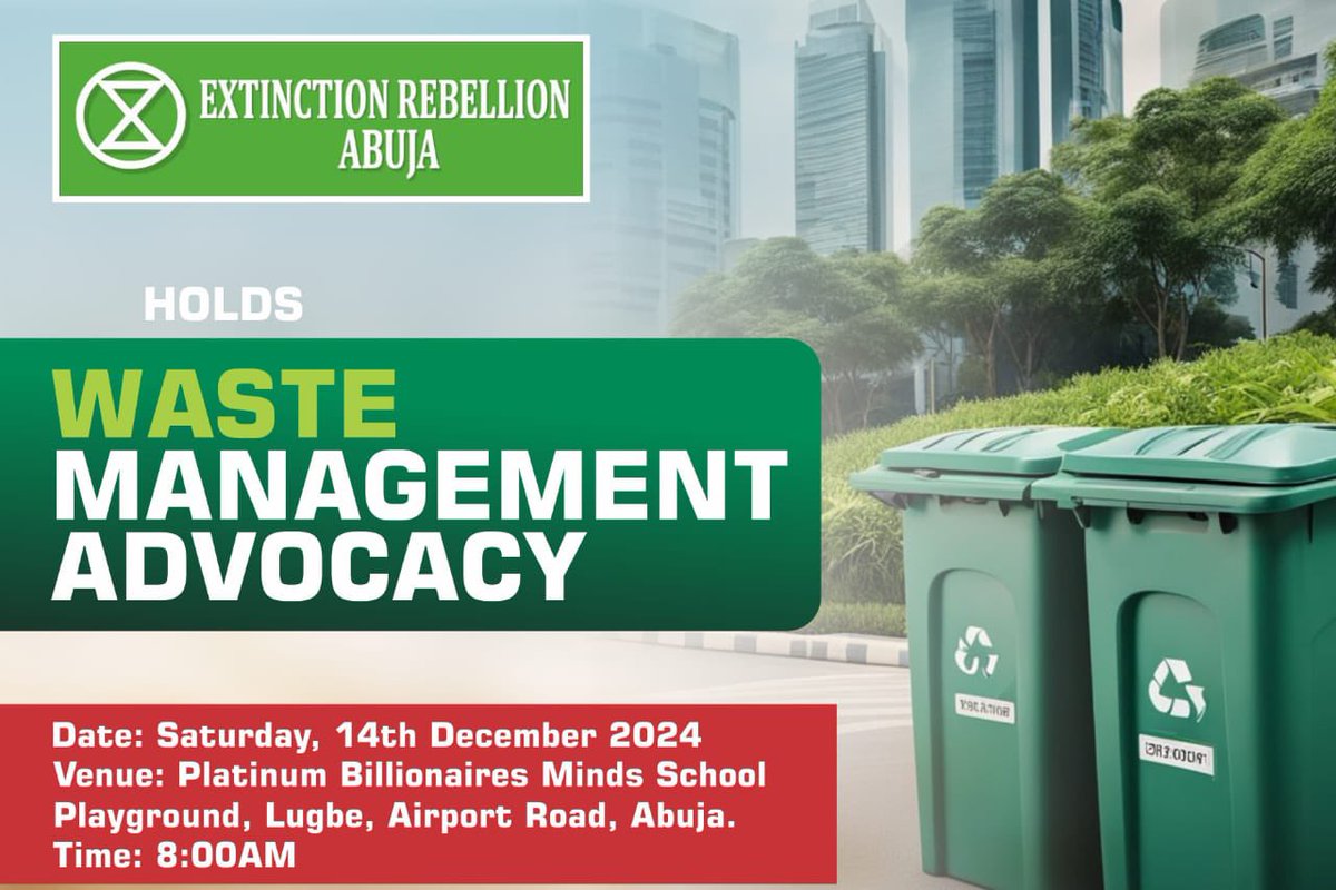 Call for action. #ClimateForEducation #XrAbuja #XrNigeria #ClimateAction #AbujaTwitterCommunity #Extinctionrebellion