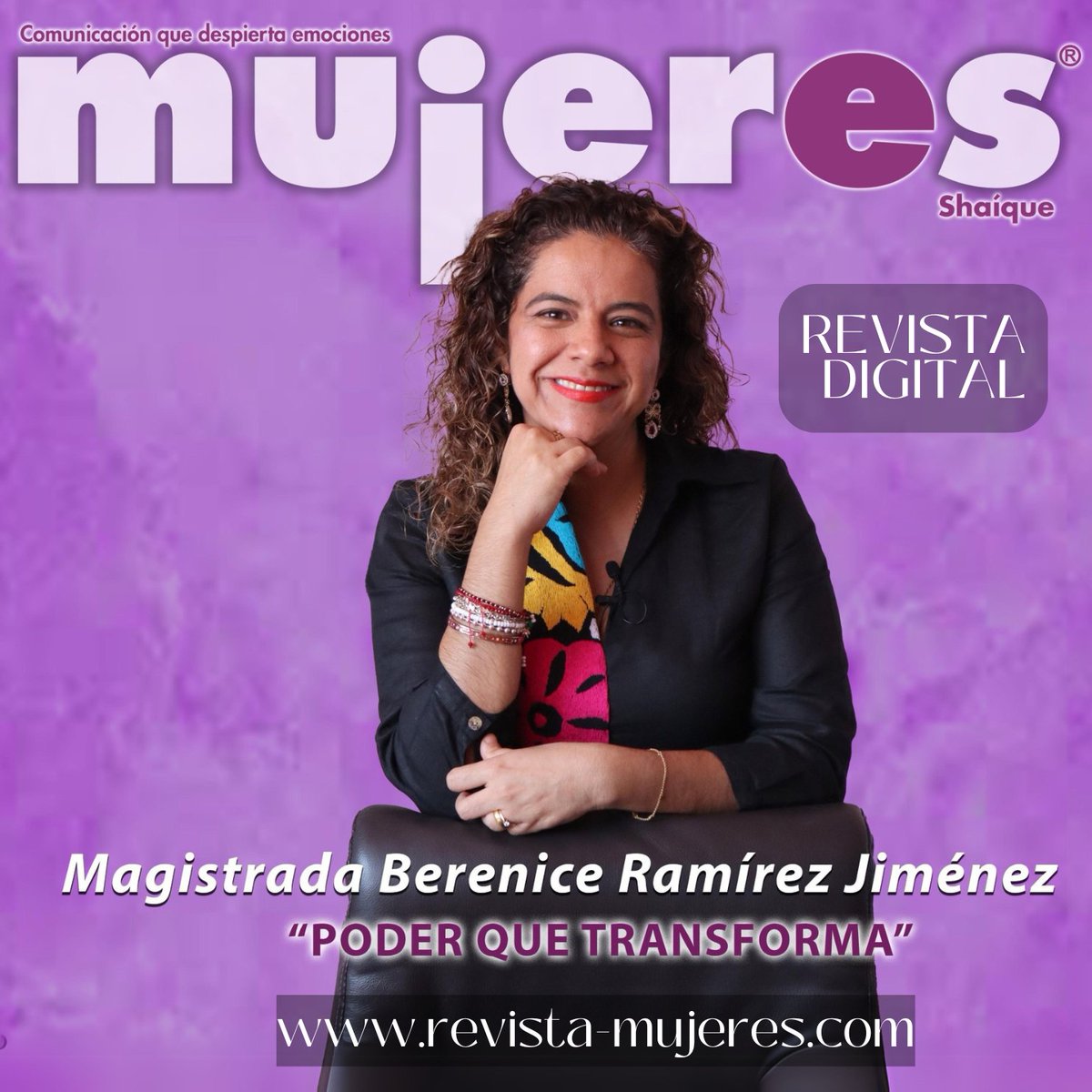 Revista_mujeres's tweet photo. ✨Te compartimos nuestra edición digital 272 ✨ @Revista_mujeres  

🟪Magistrada Berenice Ramírez Jiménez🟪 @MagistradaBRJ  ➖Poder que transforma➖
@tsjoaxaca  @GobOax @salomonj 

🎨Artista del mes: Cheni Velazco https://t.co/ZPpbmSAjTW