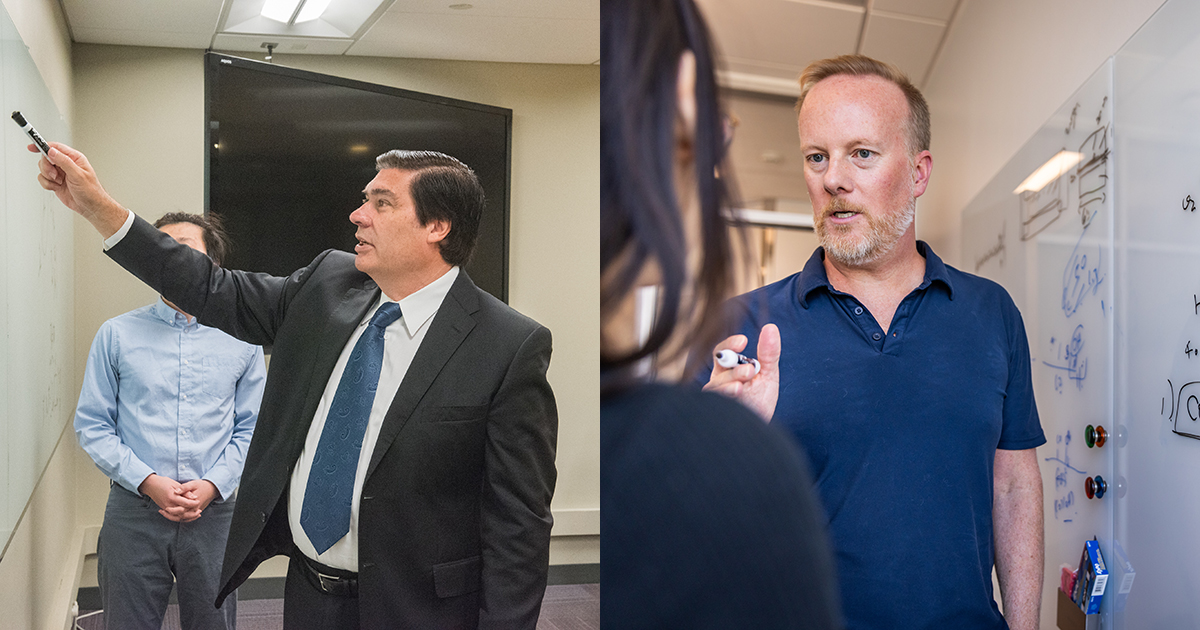 NorthwesternEng's tweet photo. Northwestern Engineering’s Horacio Espinosa and Ted Sargent have been named 2024 fellows of the National Academy of Inventors, the highest professional distinction awarded solely to academic inventors.

Congrats, Horacio and Ted!

https://t.co/kccipz9OAG https://t.co/sA9sibw87J
