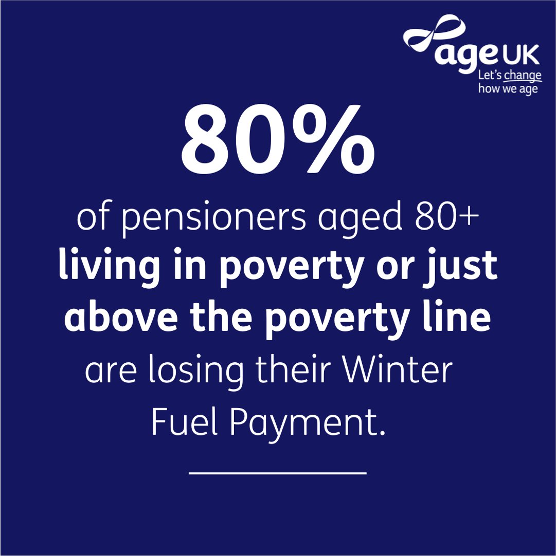 No older person should struggle to heat their homes this winter. But that’s becoming the reality.

80% of older pensioners (80+) living in poverty or just above, are losing their Winter Fuel Payment.

Help us to save it - sign our petition: bit.ly/3A4hoyo