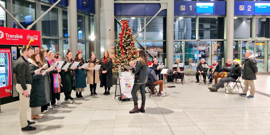 The Christmas Choir is back for 2024 and we have a band with us! 🎷🎺📯🎤🎄🎅

Thank you to <a href="/Translink_NI/">Translink</a> for hosting as we raise funds for <a href="/Dementia_NI/">Dementia NI</a>

🔗Donate: lnkd.in/eXyXAAsg

#YourLegalTeam #Fundraising #DementiaNI