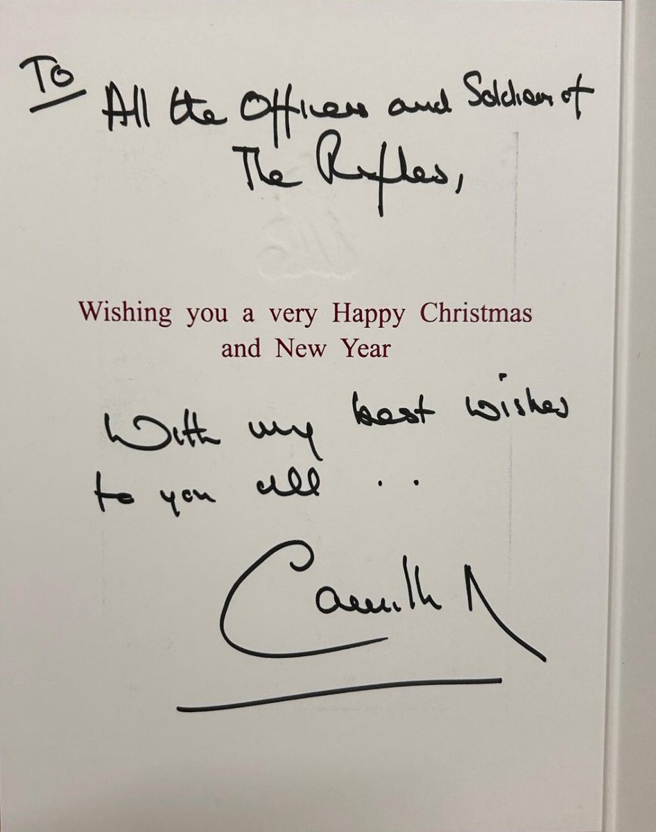 Christmas greetings from our Colonel In Chief🎄